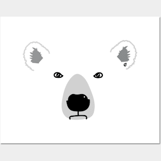 Polar Bear FaceMS Posters and Art